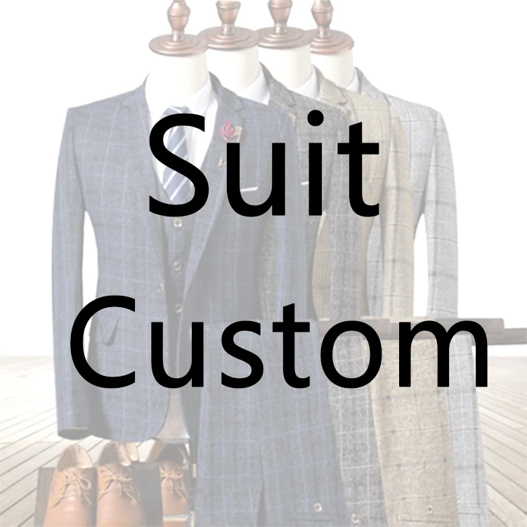 Custom 3 Pieces Blazer Femme Fabric Style 2pcs Slim Fit Attire Abito Da Sposo Plus Size Wedding Men Suit Groom Dress