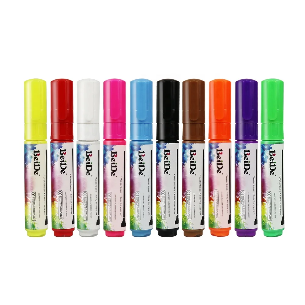 10 colors 8mm tip felt marker pen graffiti whiteboard chalk marker