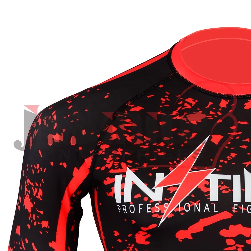 MMA Sublimated Rash Guards, Light Weight MMA Rash Guards compression wear customized logo training wear