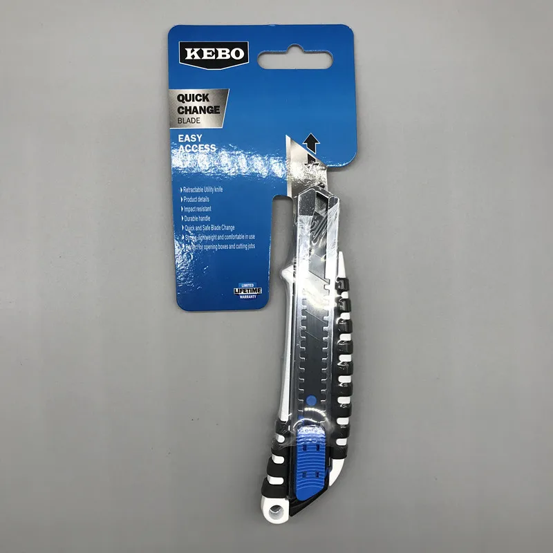 Aluminium handle slider blade snap off utility safety cutter knife