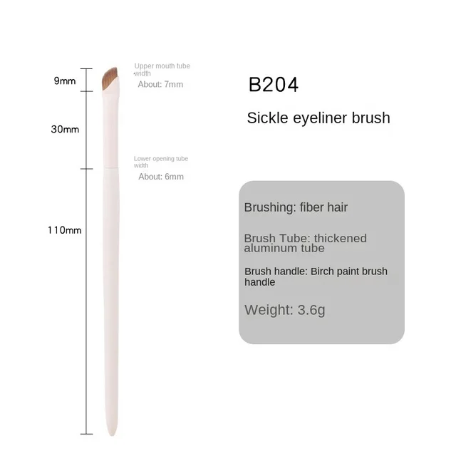 Popular High Quality Microblading  Eyebrow Makeup Tools Ultra Thin Flat Fine Liner Makeup Brushes Eyebrow Blade Eyeliner Brush