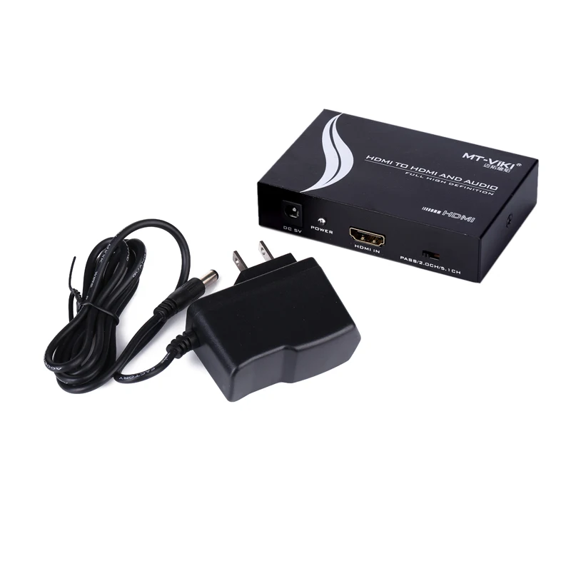 MT-VIKI MT-HA12 OEM ODM 1080p 60hz Hdmi Audio Separator Hdmi to Hdmi+Audio+Spdif+R/L Audio Signal Converter Audio Splitter