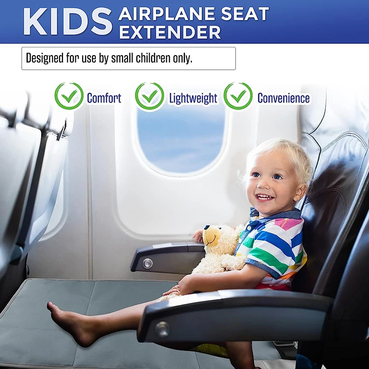 2024 Latest Design Airplane Extender Seat Travel Soft Bed Baby Airplane Travel Bed for Toddler