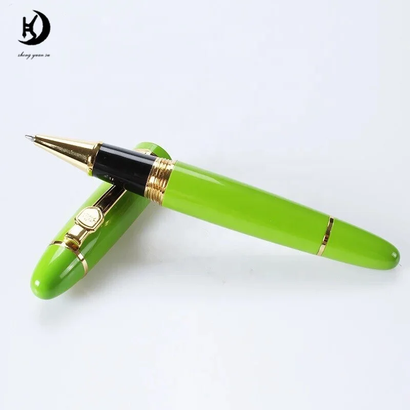 Jinhao 159 новый индивидуальный логотип роскошные инструменты для письма большой металлический ролик шариковая ручка