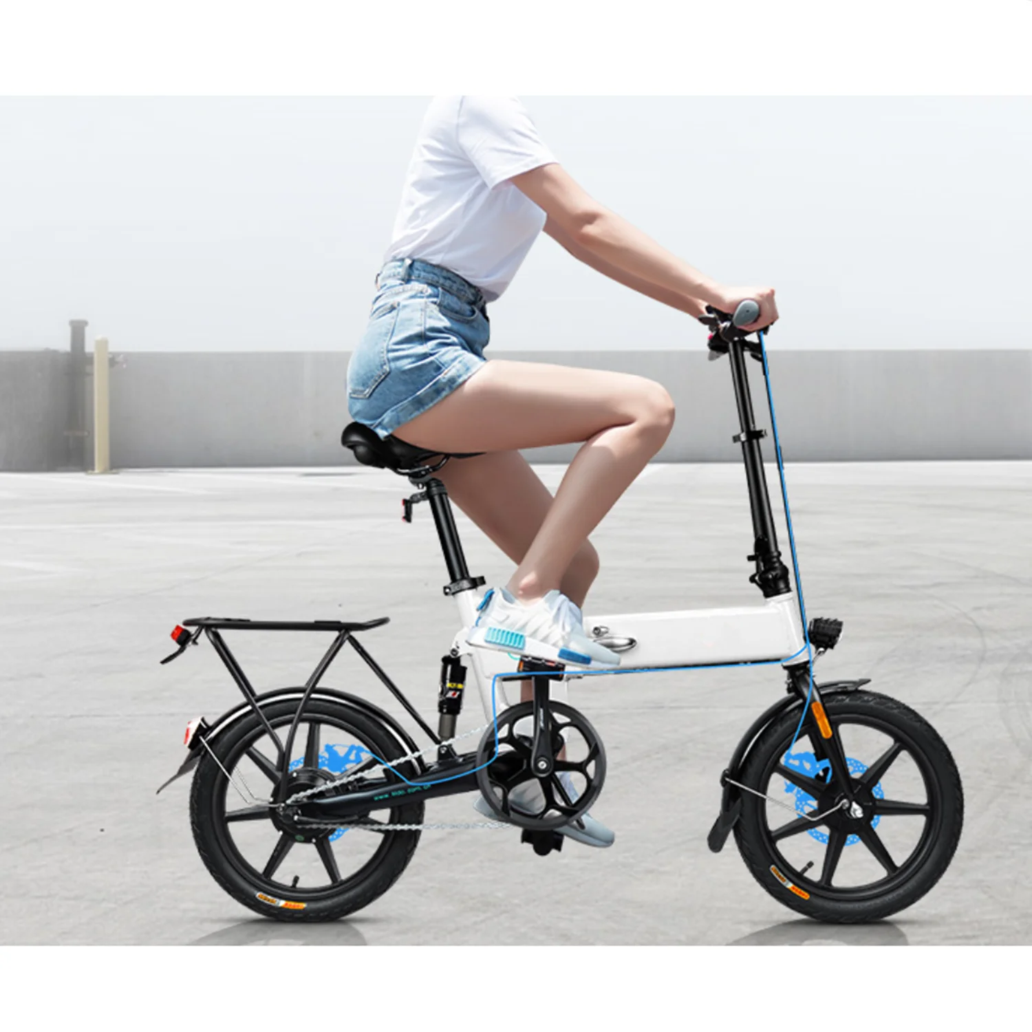 
Shockproof folding electric power bicycle all in one wheel aluminum alloy scooter 