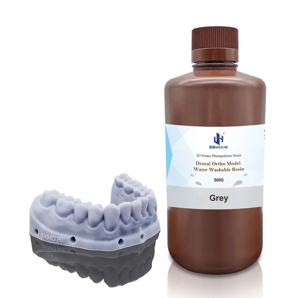 JAMGHE FREE Shipping DLP LCD Dental Orthodontic Restoration resin dental moulding 3D Printer Resin 405nm Water Washable