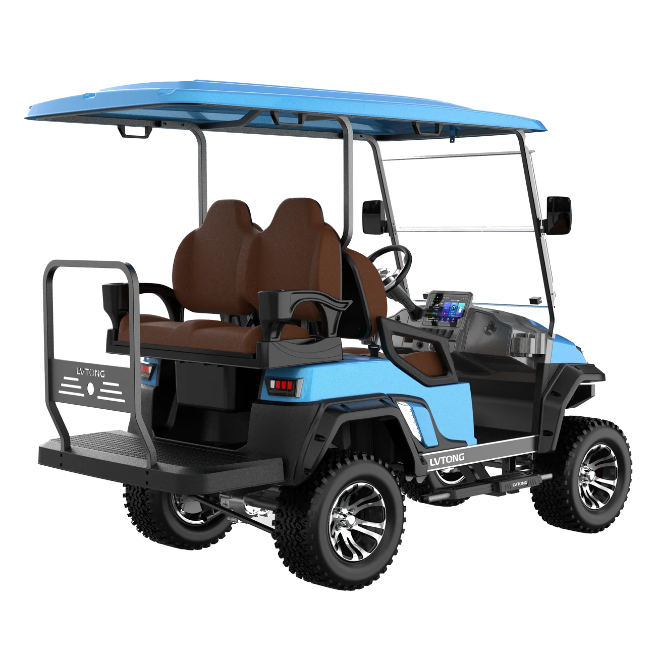 Electric 4-Seater Golf Cart 4kw Motor 48v Battery CE Certified