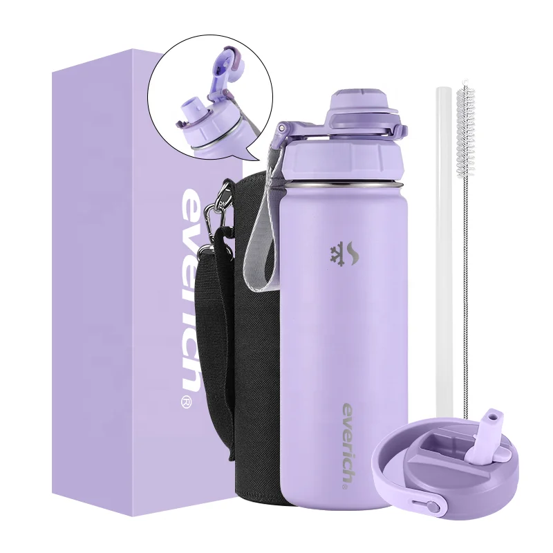 2023 hot sale ODM flask sport water bottle stainless steel vacuum good for car office and outdoor