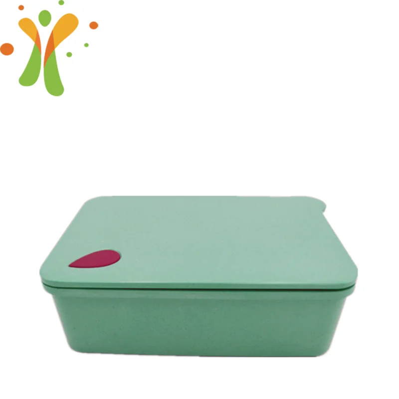 Microwaveable and leakproof healthy lunch box set food eco friendly rice husk lunch box
