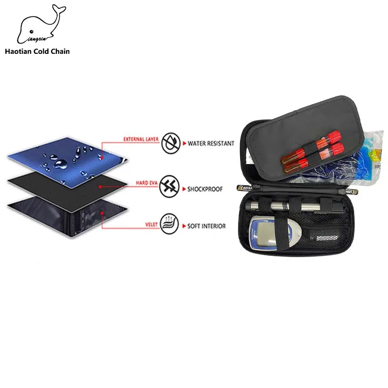 Diabetes insulin syringe cooling travel case insulin cooler bag  insulin cooling case  cooler case  diabetic cooler bag