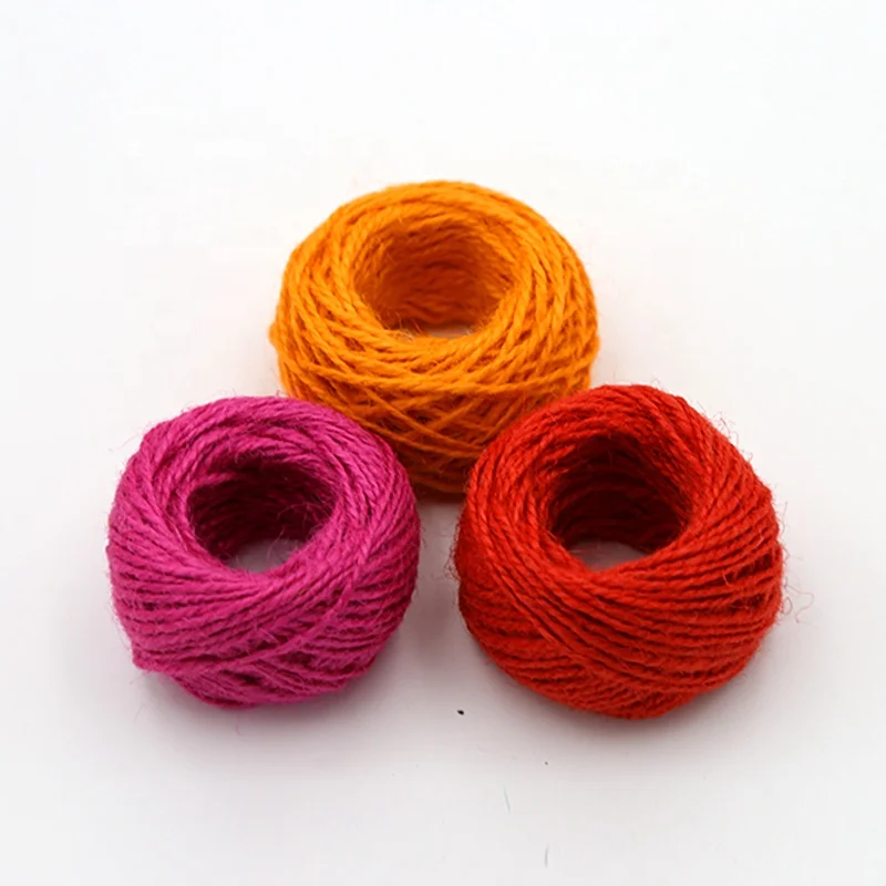 
DIY wall decor colored jute twine/hemp rope hemp twine for sale 