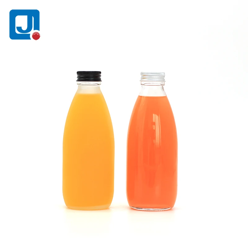 
250ml 500ml empty cold brew glass bottle with aluminum lid for kombucha juice beverages 