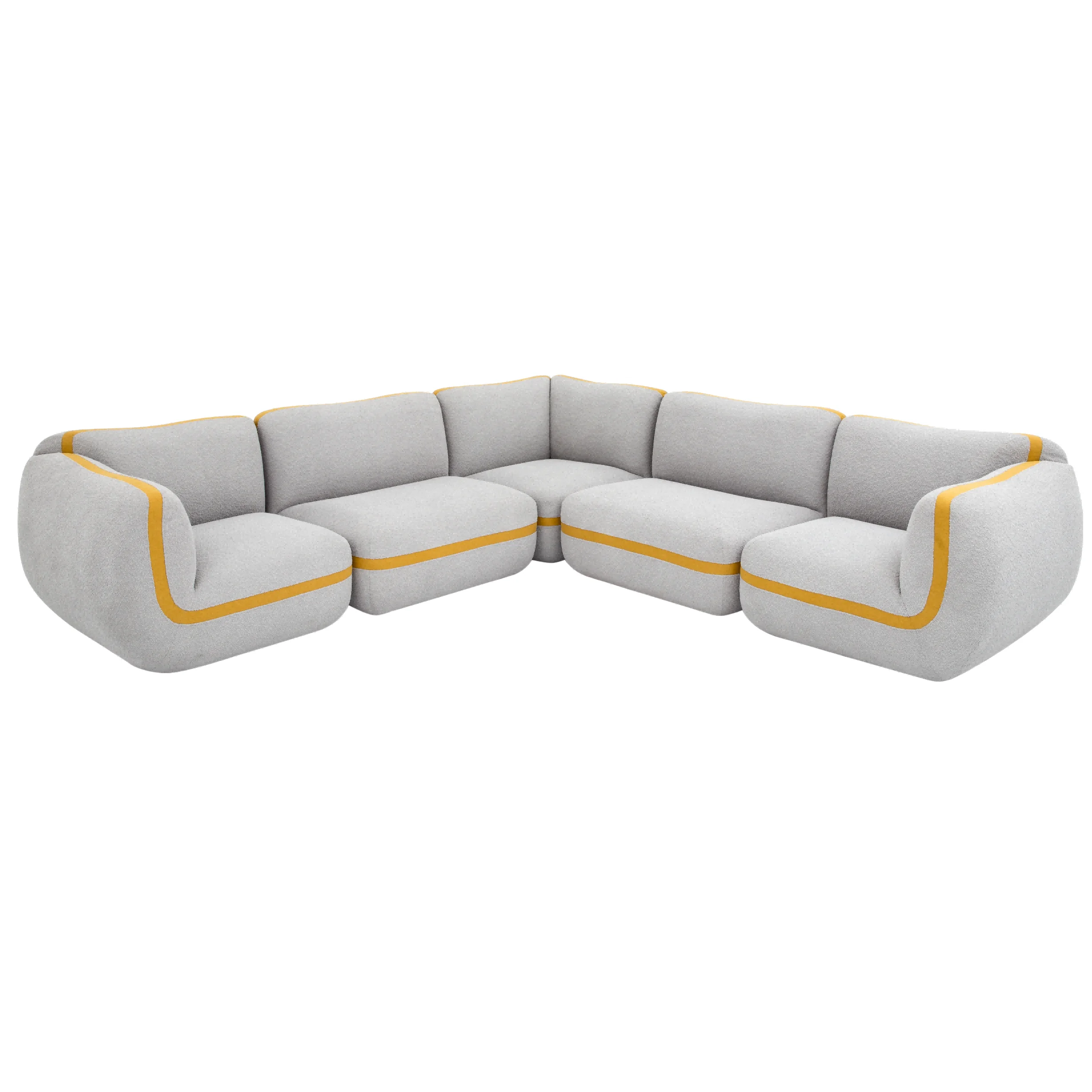 Low price wholesale luxury sofa set living room furniture modern design L-shaped sofa