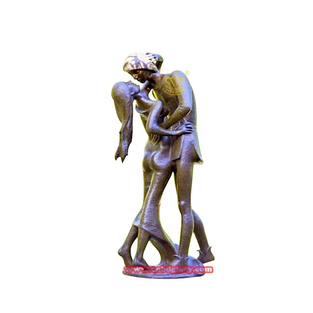 Most Popular Metal ornaments figure Sculpture Bronze Romeo And Juliet Statue