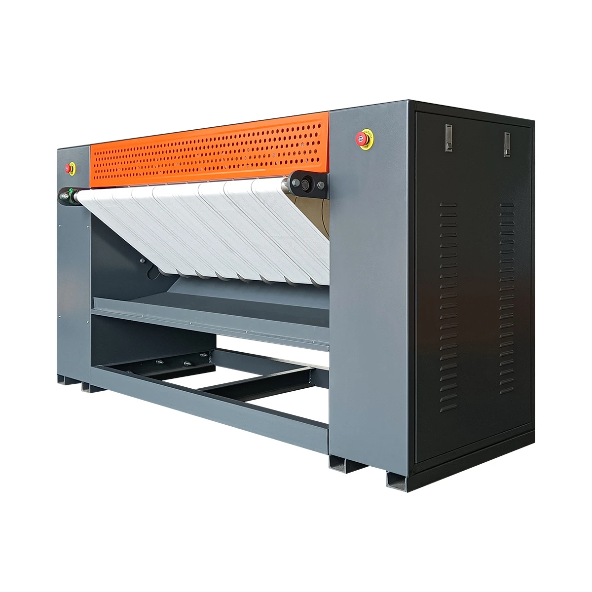 China Industrial Laundry Bed Sheet turban veil scarf Feeding Finishing Machine for Laundry Ironing Equipment