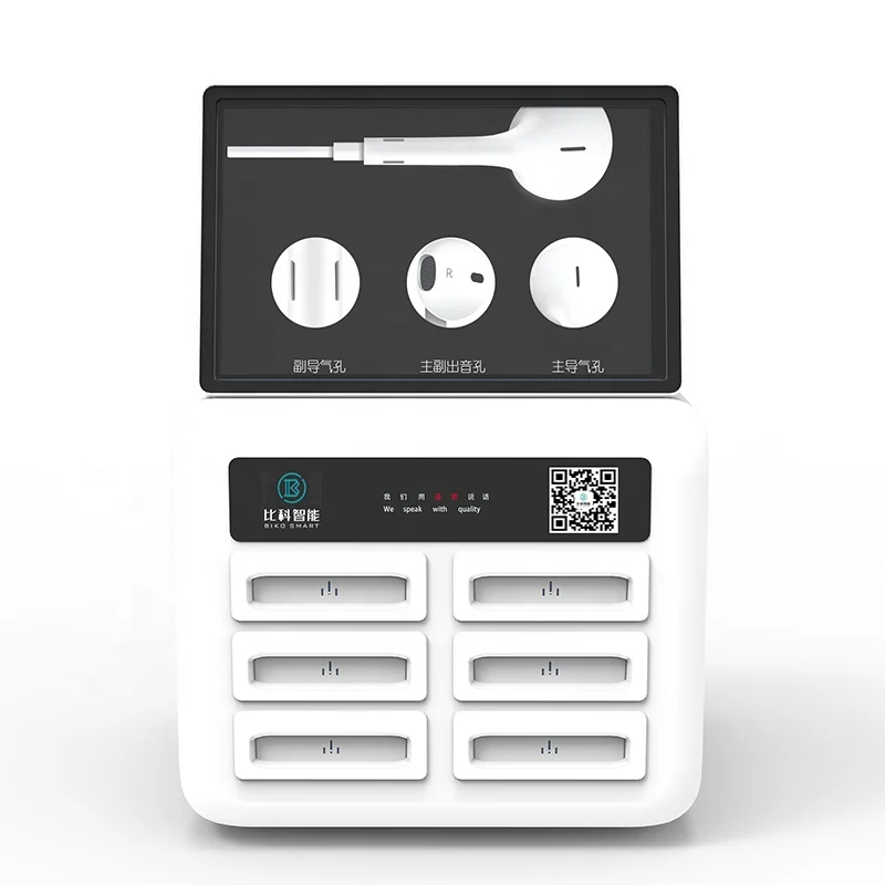 
portable 6 slots LCD mobile phone powerbank charger vending machine rental power bank 