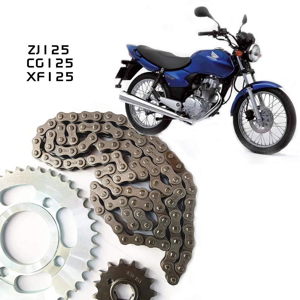 CG125 Motorcycle Chain ZJ125 XF125 Three Piece Set of Large and Small Gear Chain Teeth