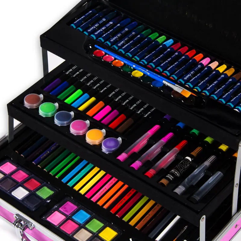 Art Supplies Custom Art set Gift Multicolor Soft Pastels Silky Washable Crayon Kids Oil Pastels Drawing Kit for Kids School