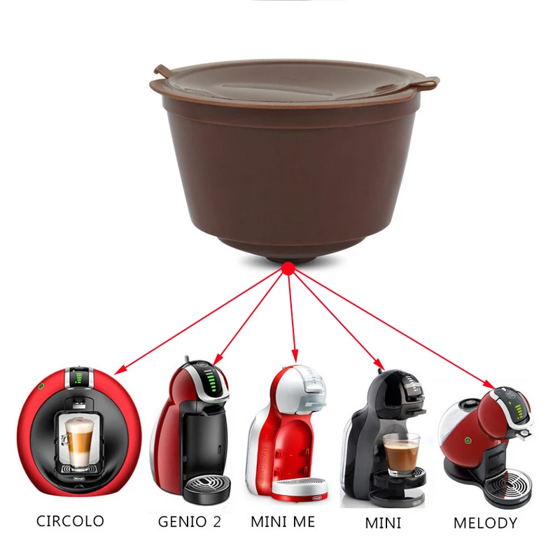 Customized 5 pcs Biodegradable Compostable Dolce Capsula De Cafe Reusable Coffee Capsule For Machines