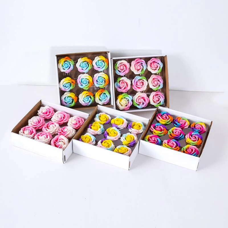 Artificial flowers Rose Soap Flower Gift Box Package Rose Soap Bath Flower