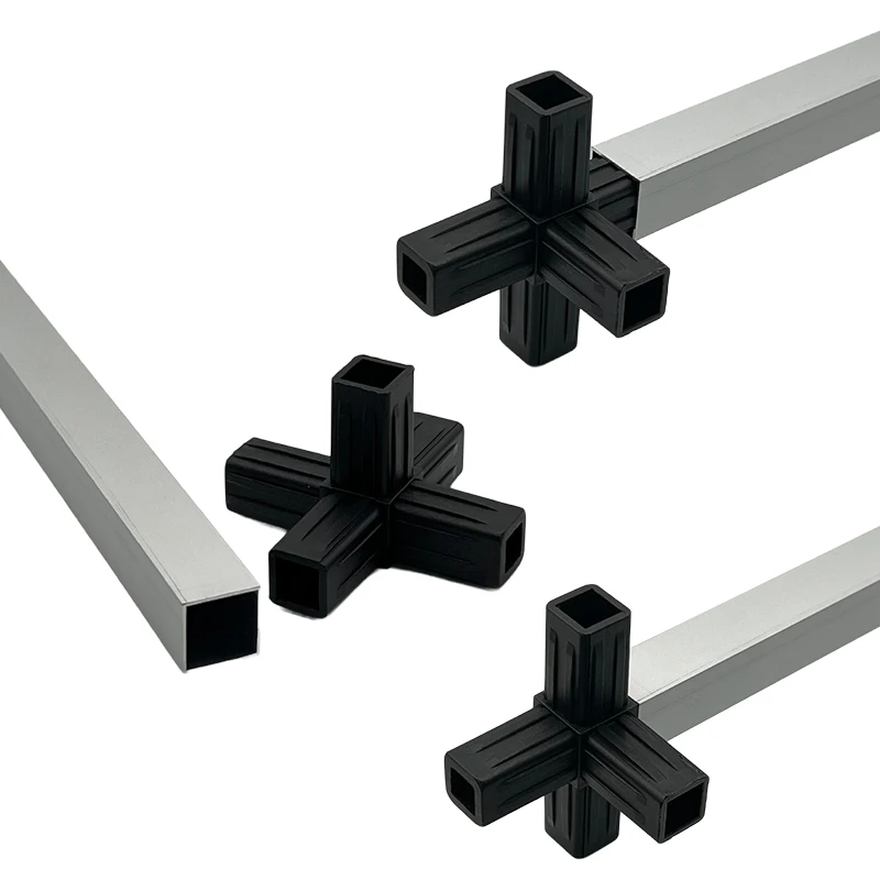 5A 20X20Mm 25X25Mm 30X30Mm 5-Way Plastic Connectors For Square Tubes Connector Aluminium