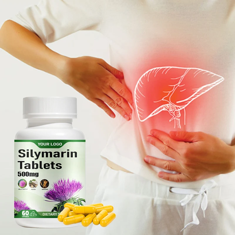 Natural Raw Dietary Health Care Supplement Silymarin capsules