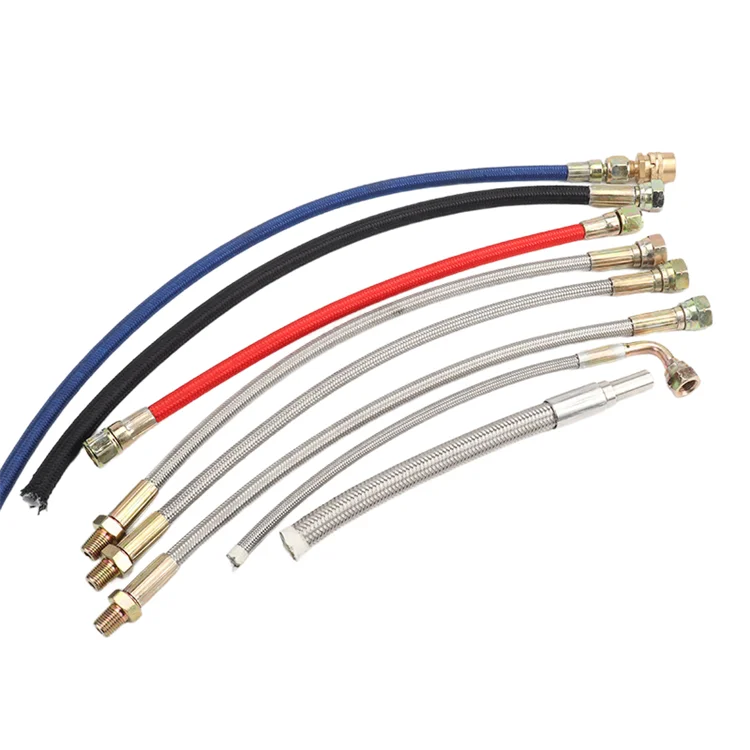 Wire Braided Poly te-tra fluoroethylene Flexible Metal PTFE Hose