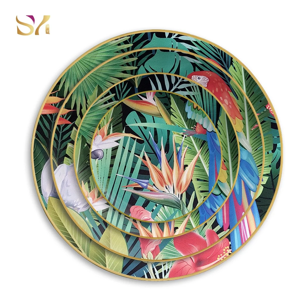 best fine colourful bone china dinner service sets with gold rim mexican dish set manufacturers