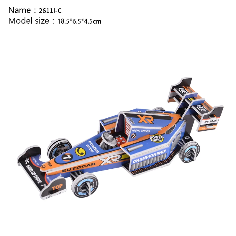 Paper Folding Truck Toy Small Two Board Educational Vehicle Car Jigsaw Taxi Puzzle 3d Kids