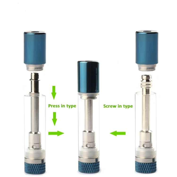
Heavy Metal Test Passed Ceramic 0.5Ml 1 Ml Refillable Atomizer CBD Oil Carts Cbd Vape Cartridge 
