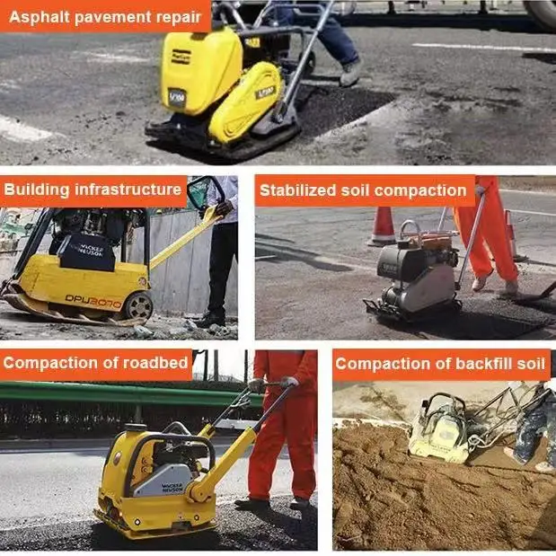 Best Quality Gasoline Diesel Engine Handheld Plate Compactor 350kg Mini Plate Compactor Vibrating Plate Compactor