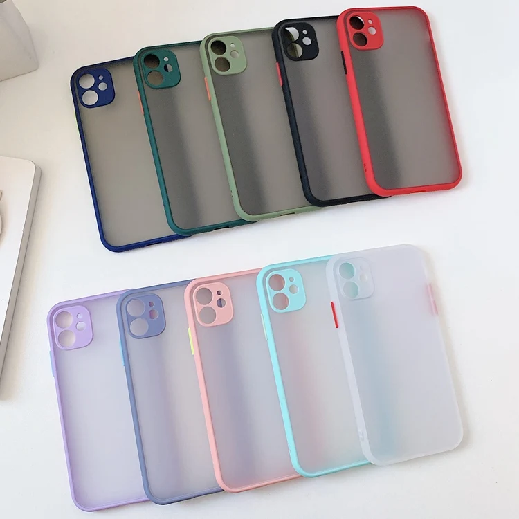 
Amazon Hot 2021 Translucent Frosted Matte Phone Cover Accessories for iPhone XS XR 11 Case for iPhone 12 Pro Max Cell Phone Case 