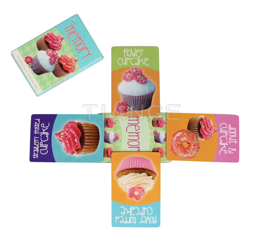 Custom Printing Learning Memory Card Game Manufacture Flash/Cognitive Cards For Kids Educational
