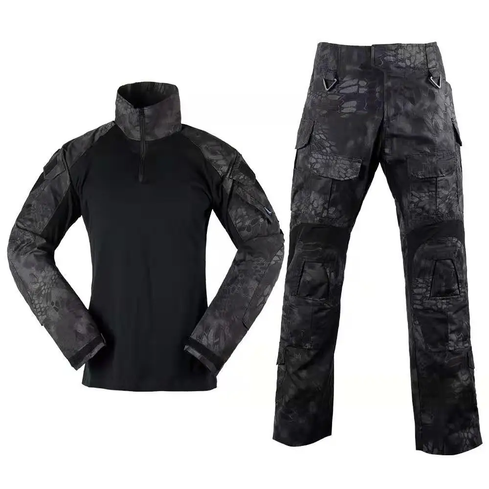 Camouflage Waterproof Field Tactical Assault Training T-shirt Suits G3 Frog Uniforms