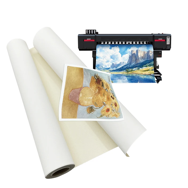 36 Inches Pure Cotton Inkjet Blank Art Printing Canvas For Inkjet Printer