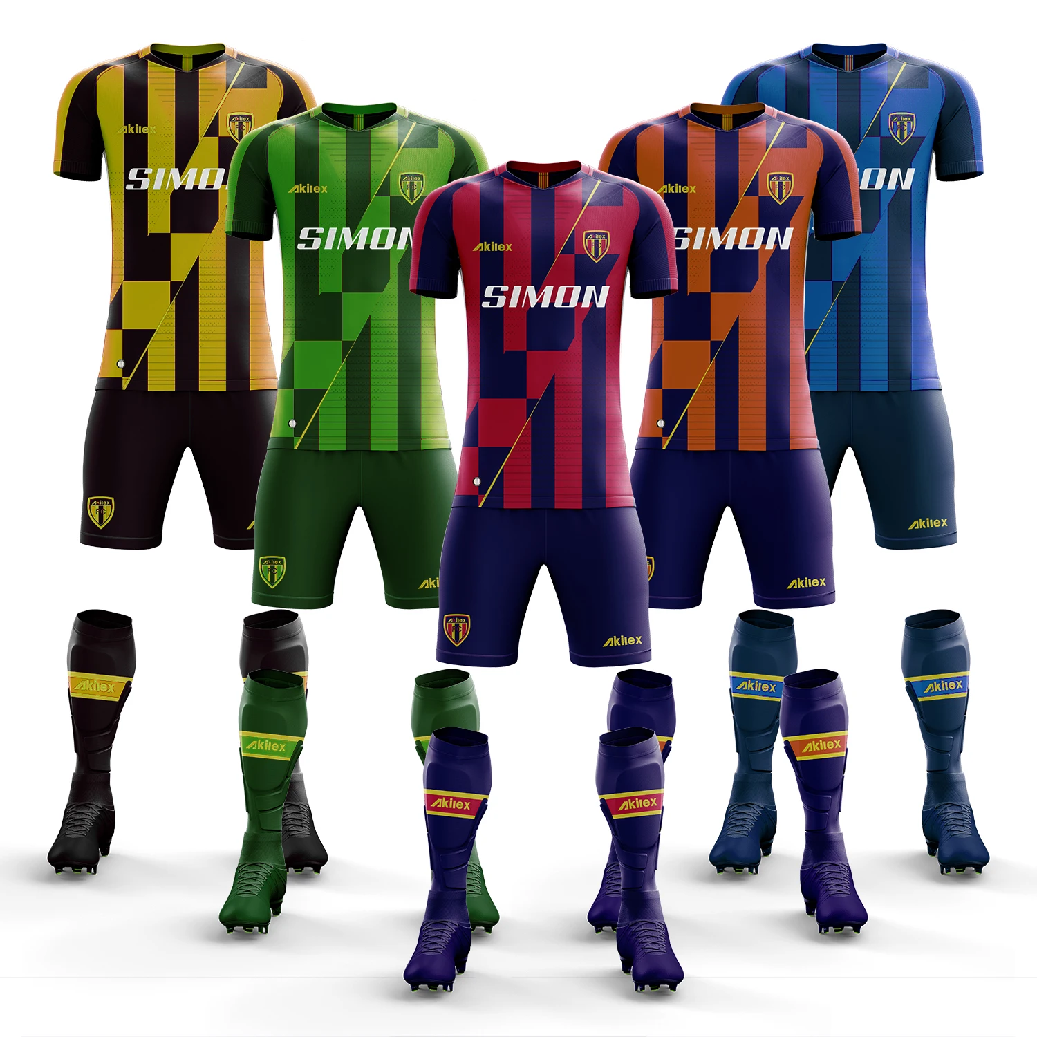 Customized Akilex Brand Oem Latest Soccer Wear High Quality Soccer Uniform For Club Custom Soccer Jersey
