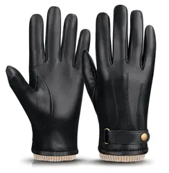 Top Quality Custom Touch Screen Brown Tan Leather Equestrian Horse Riding Racing Driving Gloves Winter Men.