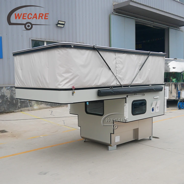 Wecare Small Camping Kitchen Pick Up Expedition Slide On Truck Camper 4*4 Truck Bed Camper For Pickup