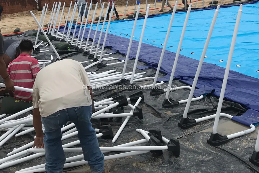 Cheap metal frame swimming pool commercial above ground steel frame pool