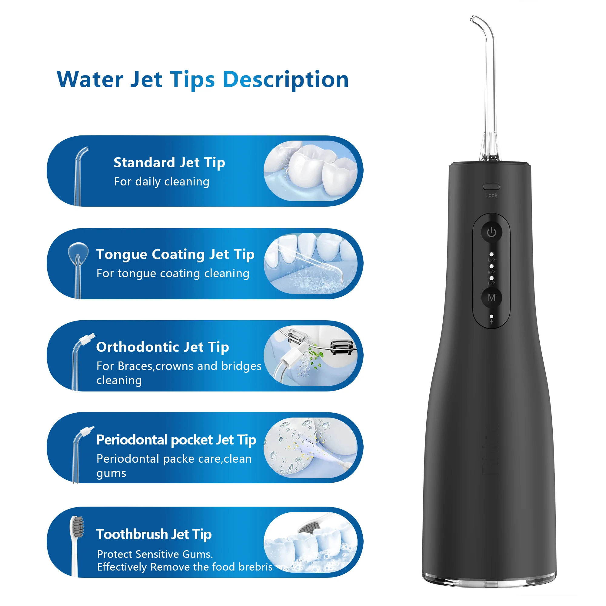 new dental products portable cordless 300ml water flosser teeth cleaning