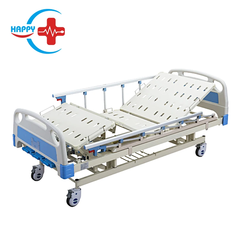 HC-M005 cheap price ABS hospital medical bed hospital patient nursing bed with Three Cranks
