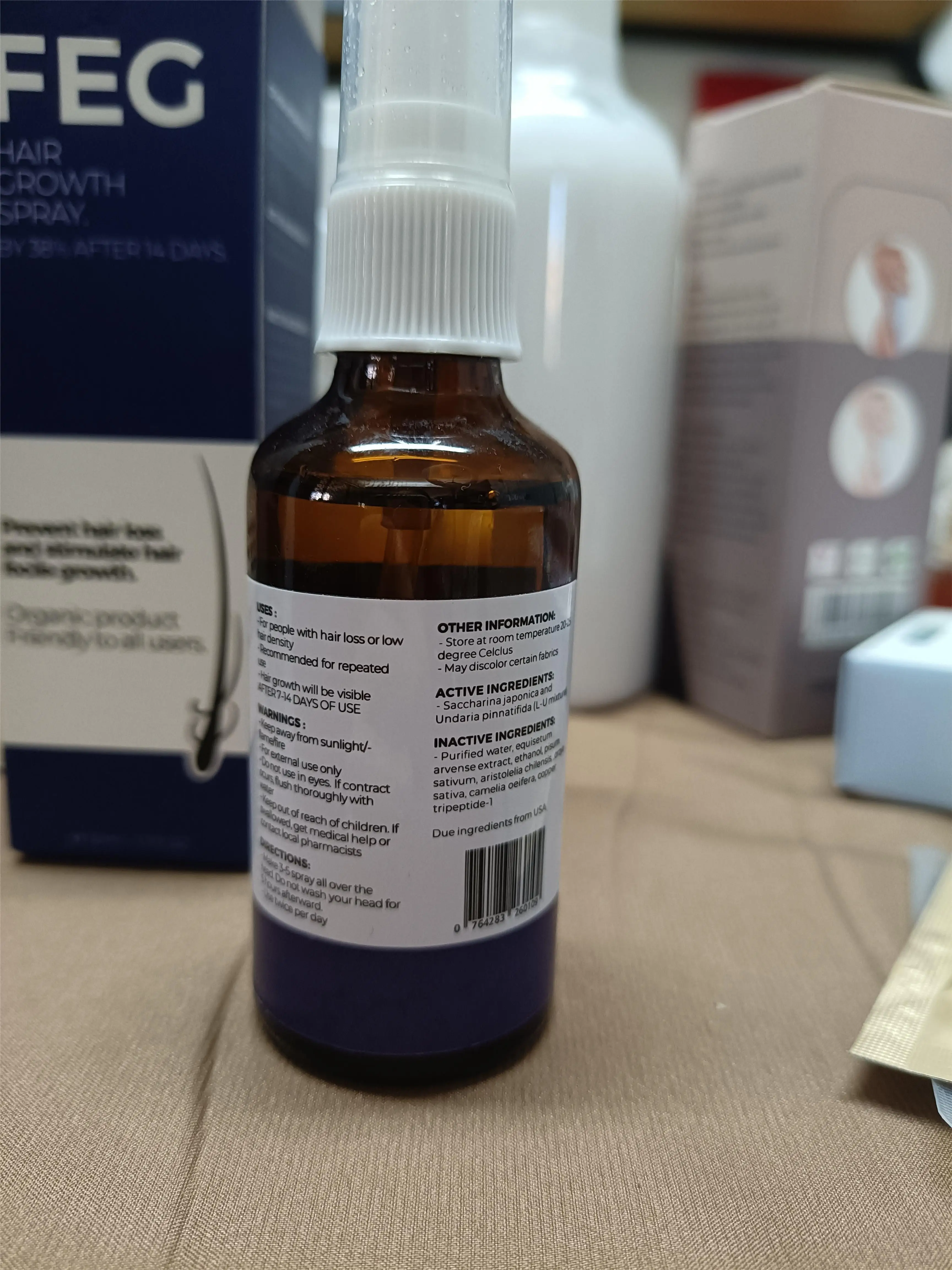 Hair Loss Growth Spray With Ginseng Pro-Vitaminb Hair Growth Butter