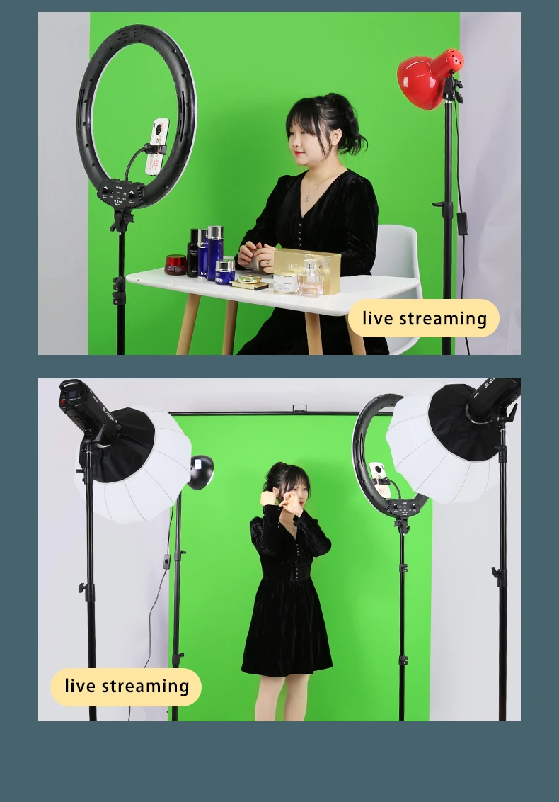 2*2.5M Green Screen Collapsible Backdrop Wrinkle-Resistant Ultra-Quick Setup Background for Streaming Video