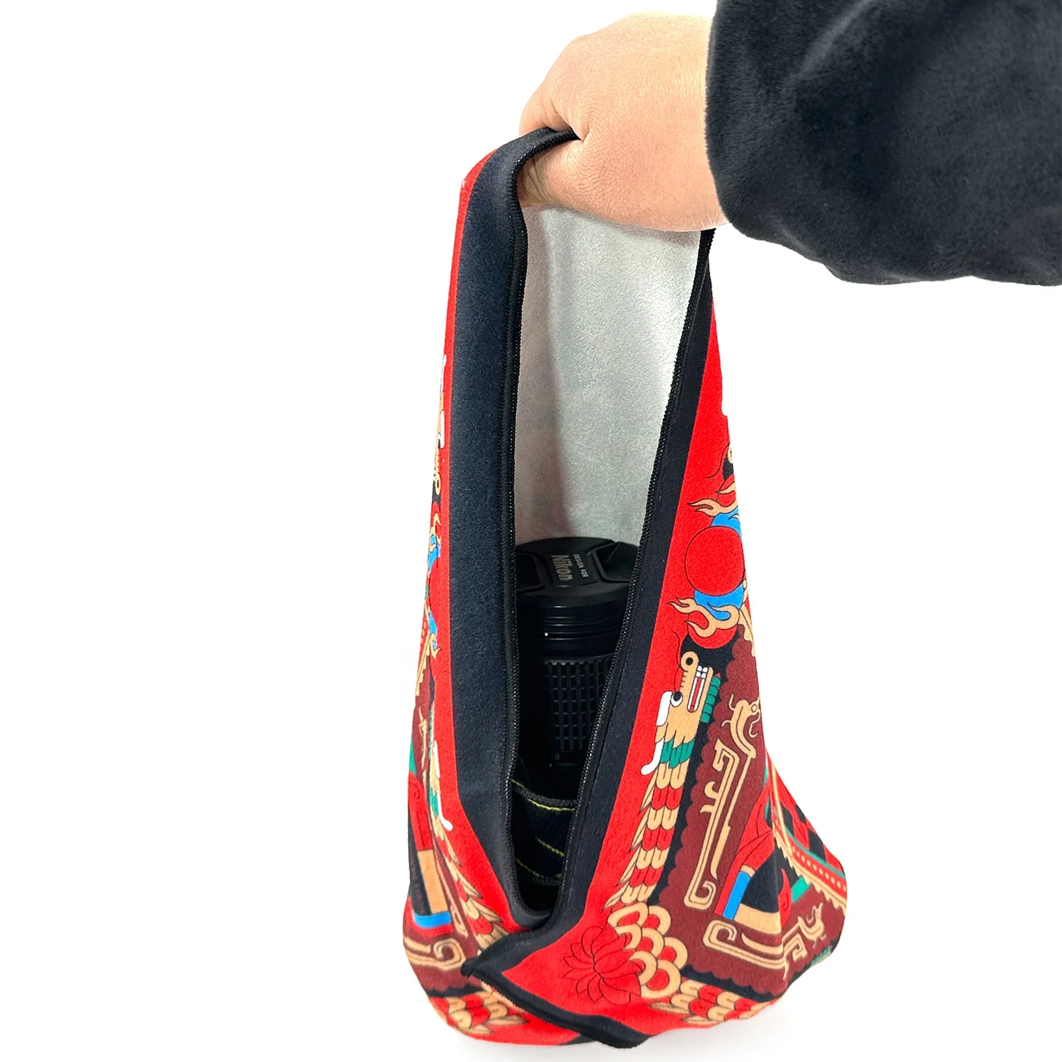 Bestpackaging Camera Accessories Magic Self-adhesive Wrap Bag Organizer Microfiber Self Sticking Wrapper Cloth