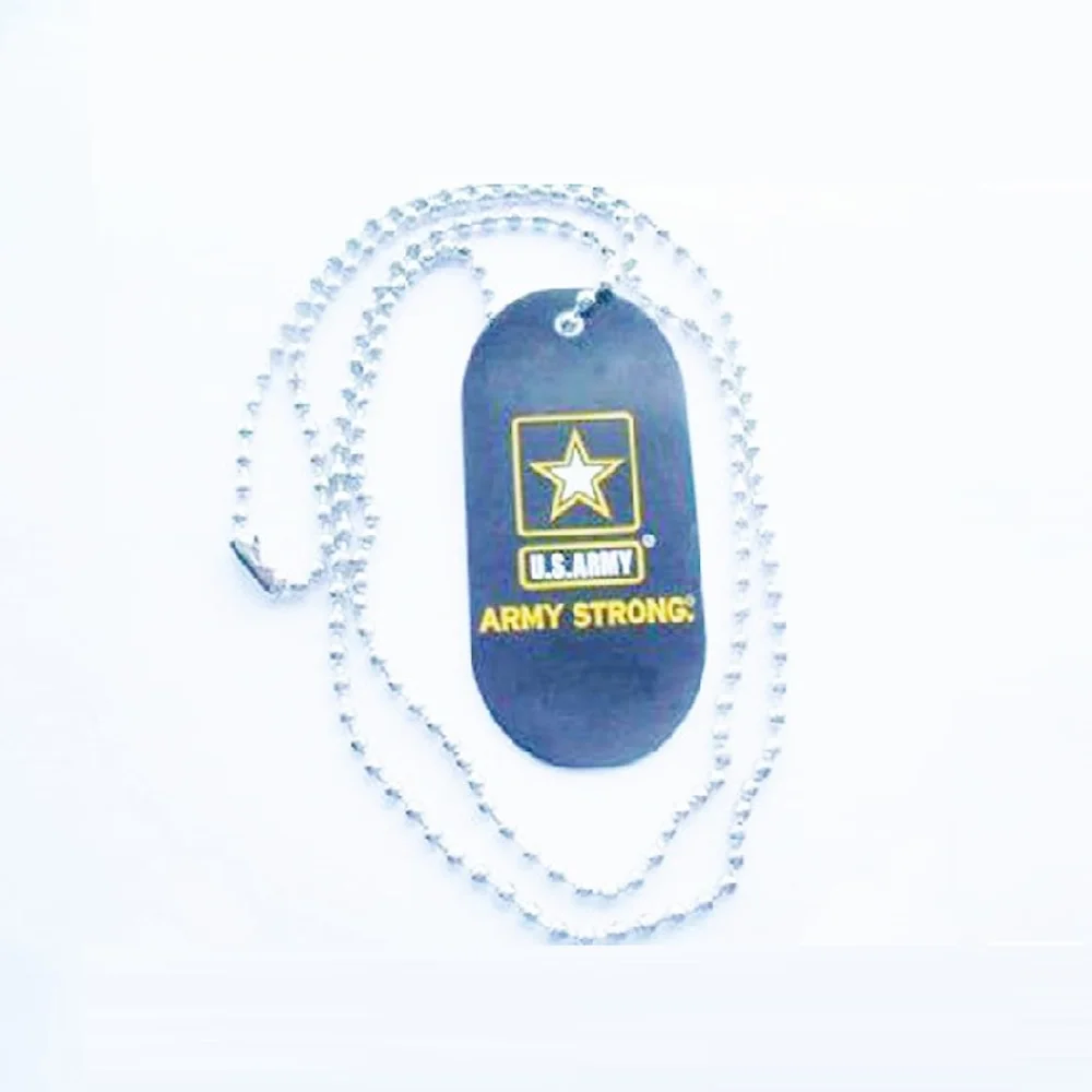 Free Logo Design Metal Pendant Dog Tags Manufacture Custom Necklace Stainless Steel Name Pet Tag Keychain Engraved Dog Tag