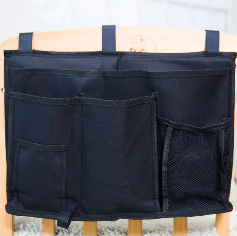 600d Оксфордский Многофункциональный комнатный подвесной органайзер для кровати Прикроватный карман для хранения