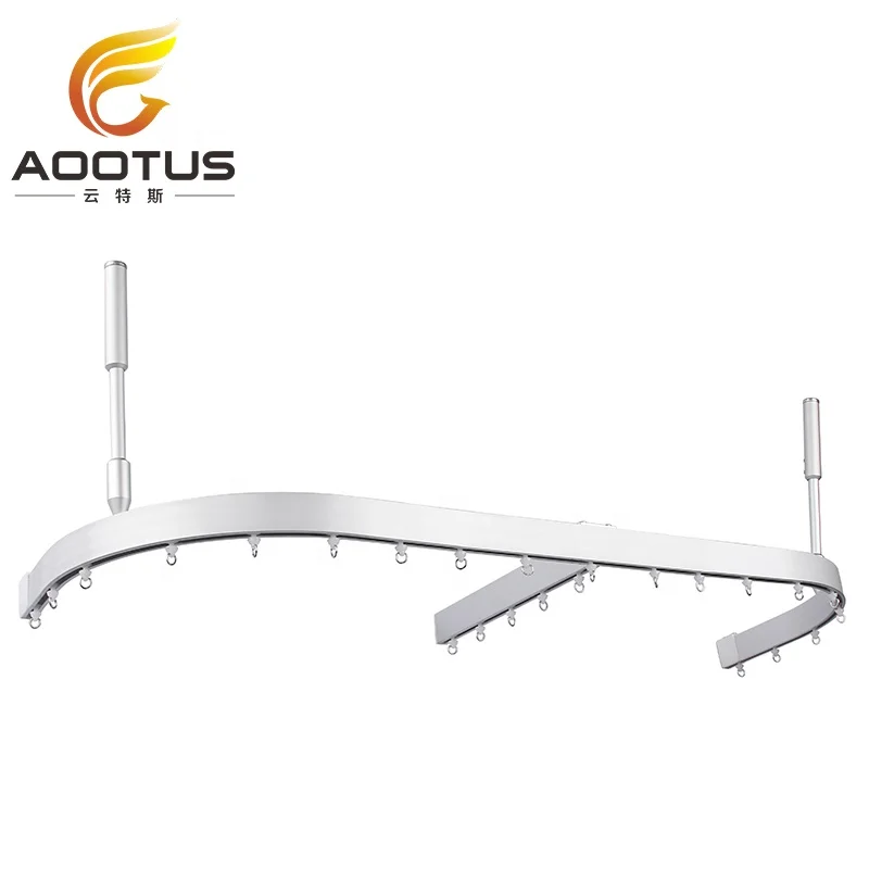 Больница высокого качества потолочный изогнутые горизонтальная направляющая для штор трек медицинский карниз для штор