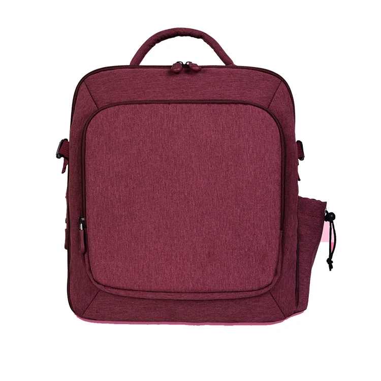 Многофункциональная уличная сумка для мам из полиэстера, сумка для детских подгузников, вместительный рюкзак для мам, сумки OEM, индивидуальный Органайзер с подогревателем для бутылок