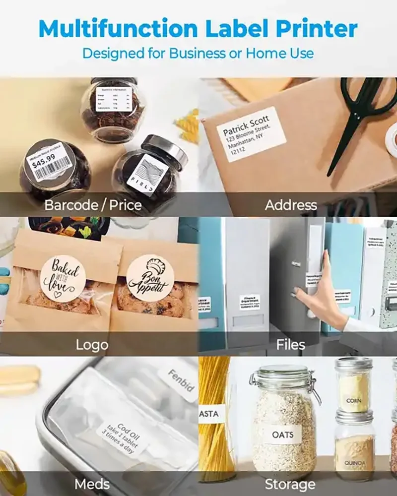 2023 Premium Portable Phomemo M110 Mini Pocket Thermal Printer for Mobile Phone Barcode Label Printing Blue tooth Connect