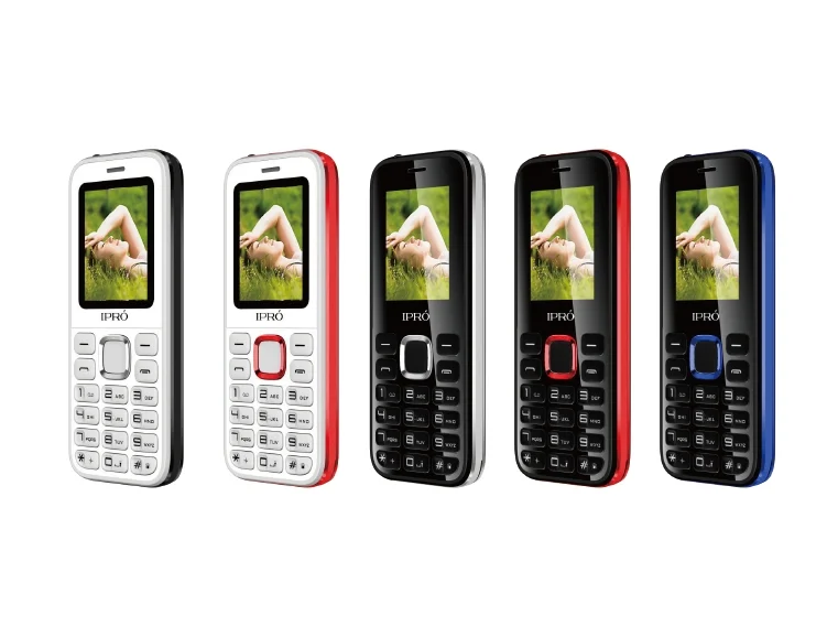 Bulk Stock 2.4 inch 240*320Pixels IPRO A8 SC6531E 32MB+32MB 1800mAh Big Battery Long Time Standby Dual SIM 2G Mobile Phone